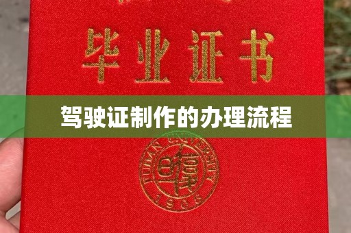 永丰驾驶证制作的办理流程
