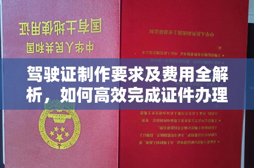 台前驾驶证制作要求及费用全解析，如何高效完成证件办理？